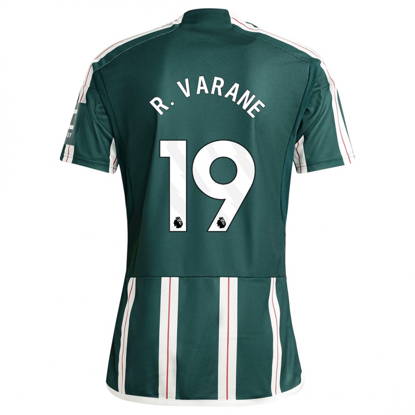 Niño Camiseta Raphael Varane #19 Verde Oscuro 2ª Equipación 2023/24 La Camisa Chile