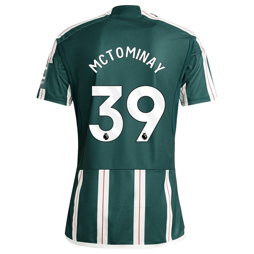 Niño Camiseta Scott Mctominay #39 Verde Oscuro 2ª Equipación 2023/24 La Camisa Chile