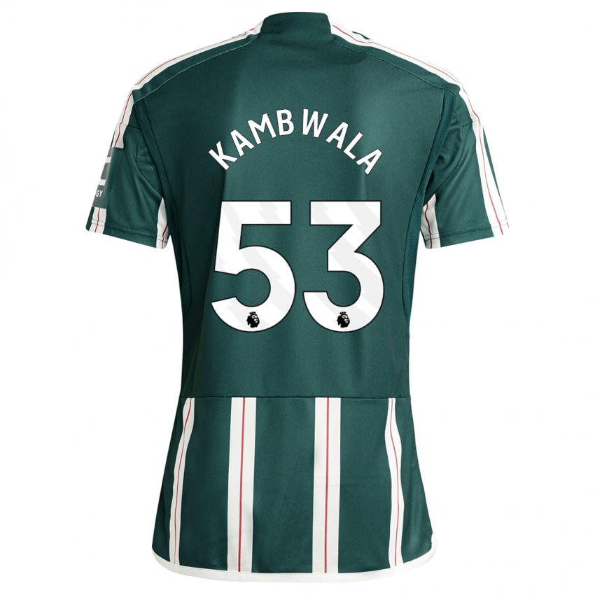 Niño Camiseta Willy Kambwala #53 Verde Oscuro 2ª Equipación 2023/24 La Camisa Chile