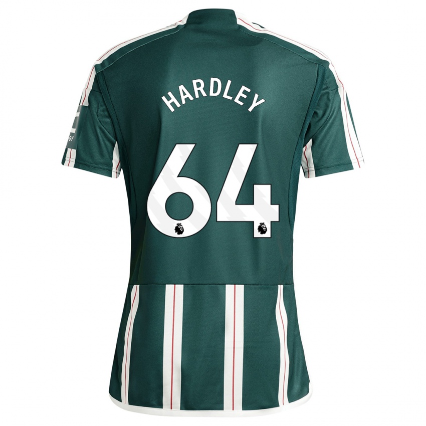 Niño Camiseta Bjorn Hardley #64 Verde Oscuro 2ª Equipación 2023/24 La Camisa Chile