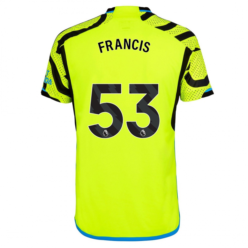 Niño Camiseta Jack Henry Francis #53 Amarillo 2ª Equipación 2023/24 La Camisa Chile