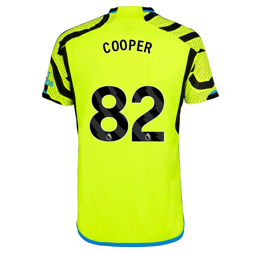 Niño Camiseta Noah Cooper #82 Amarillo 2ª Equipación 2023/24 La Camisa Chile