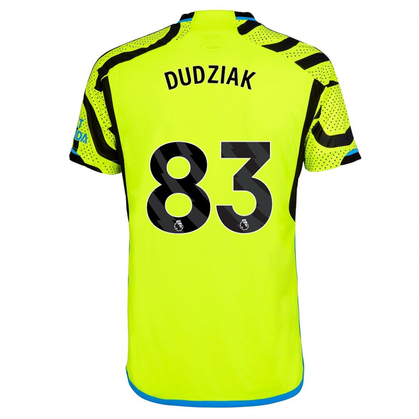 Niño Camiseta Harrison Dudziak #83 Amarillo 2ª Equipación 2023/24 La Camisa Chile