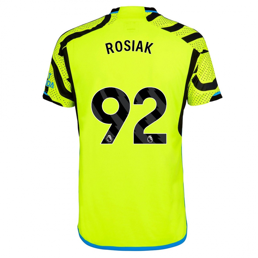 Niño Camiseta Michal Rosiak #92 Amarillo 2ª Equipación 2023/24 La Camisa Chile