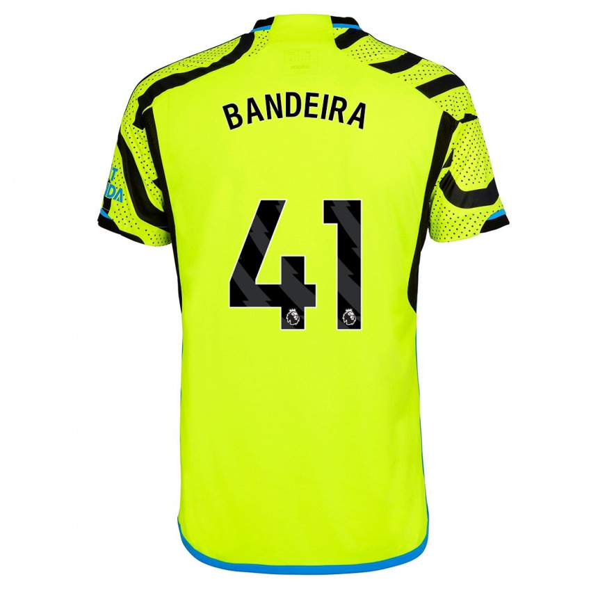 Niño Camiseta Mauro Bandeira #41 Amarillo 2ª Equipación 2023/24 La Camisa Chile