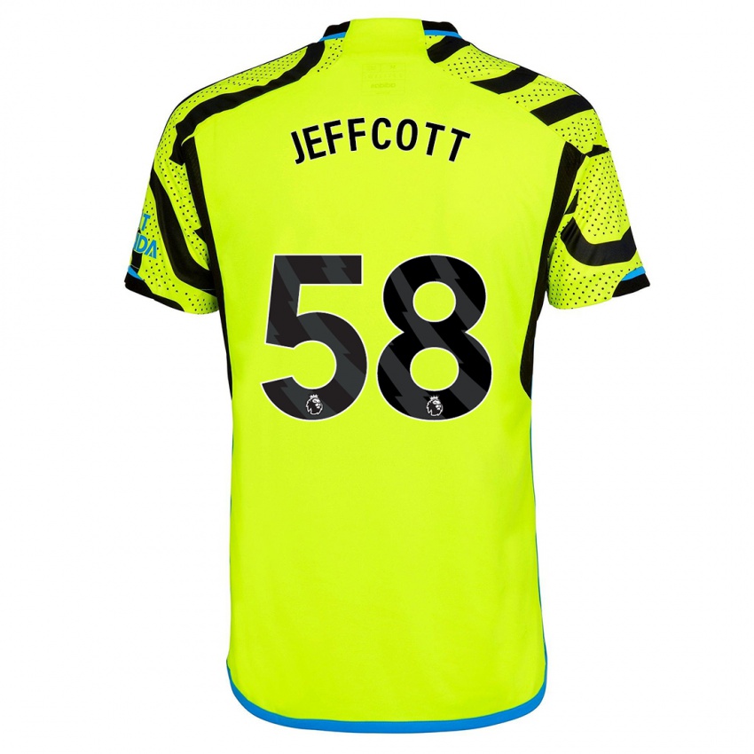 Niño Camiseta Henry Jeffcott #58 Amarillo 2ª Equipación 2023/24 La Camisa Chile