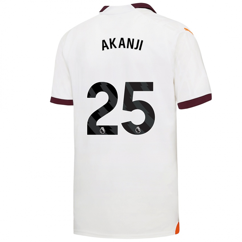 Niño Camiseta Manuel Akanji #25 Blanco 2ª Equipación 2023/24 La Camisa Chile