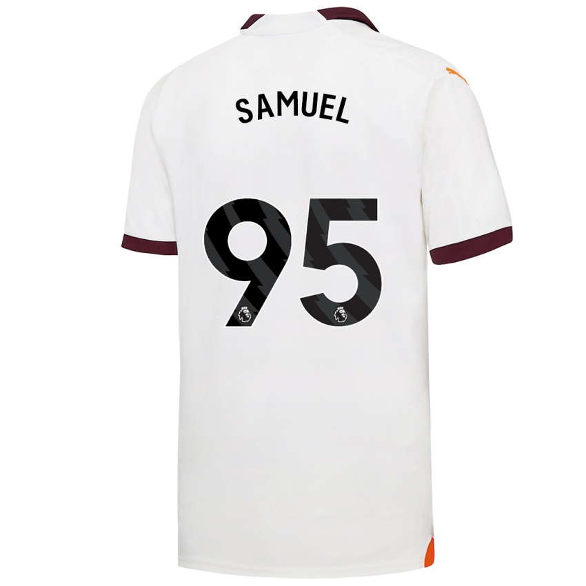 Niño Camiseta Lakyle Samuel #95 Blanco 2ª Equipación 2023/24 La Camisa Chile