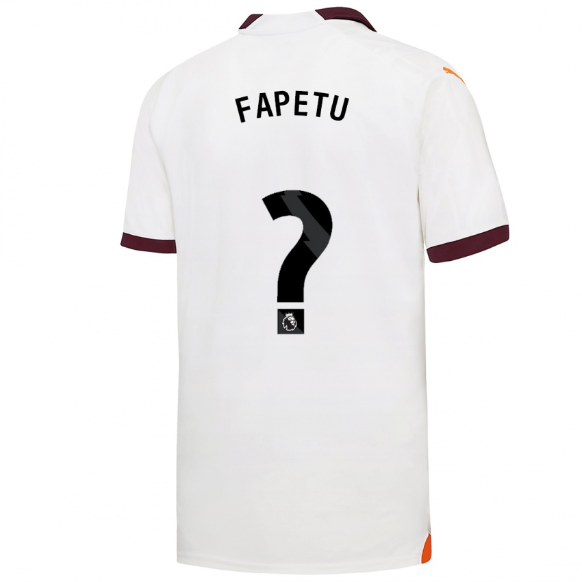 Niño Camiseta Femi Fapetu #0 Blanco 2ª Equipación 2023/24 La Camisa Chile