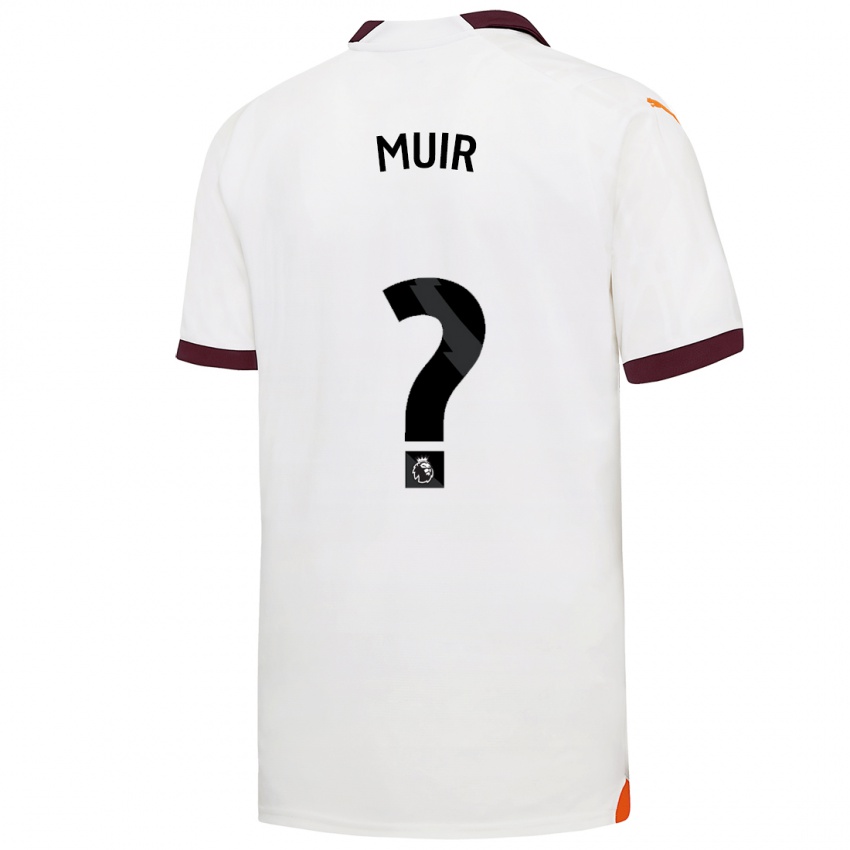 Niño Camiseta Ashton Muir #0 Blanco 2ª Equipación 2023/24 La Camisa Chile