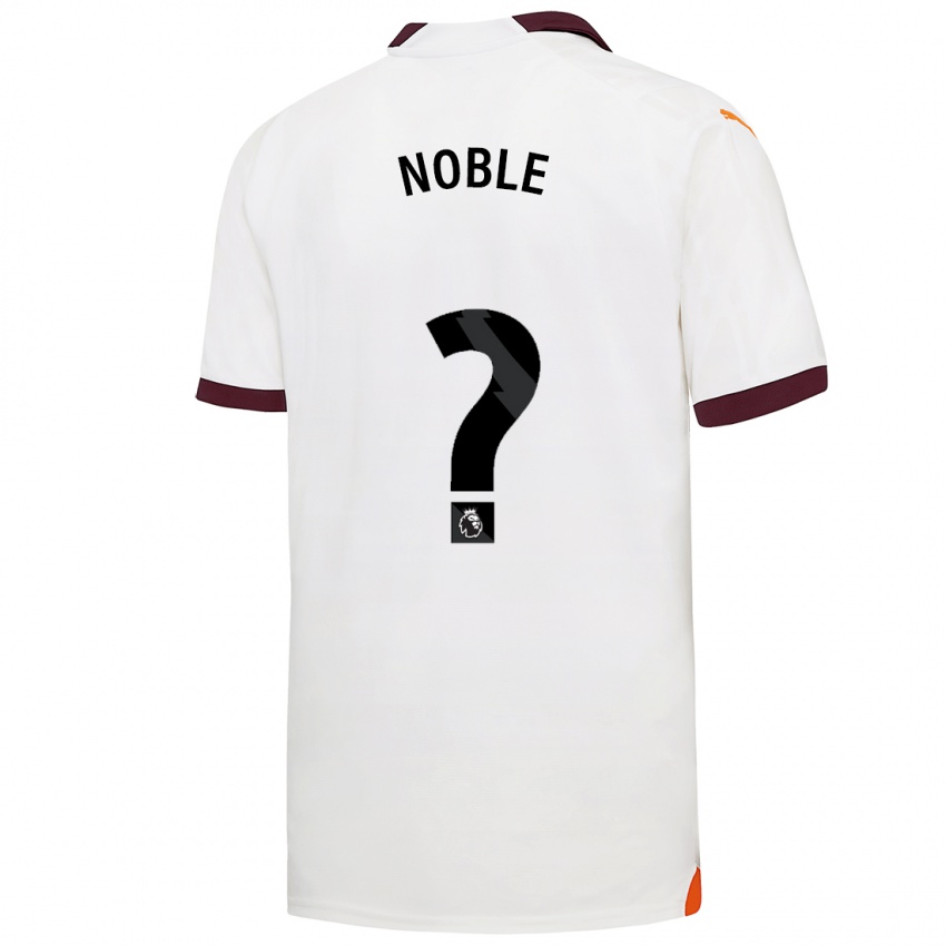 Niño Camiseta Kian Noble #0 Blanco 2ª Equipación 2023/24 La Camisa Chile