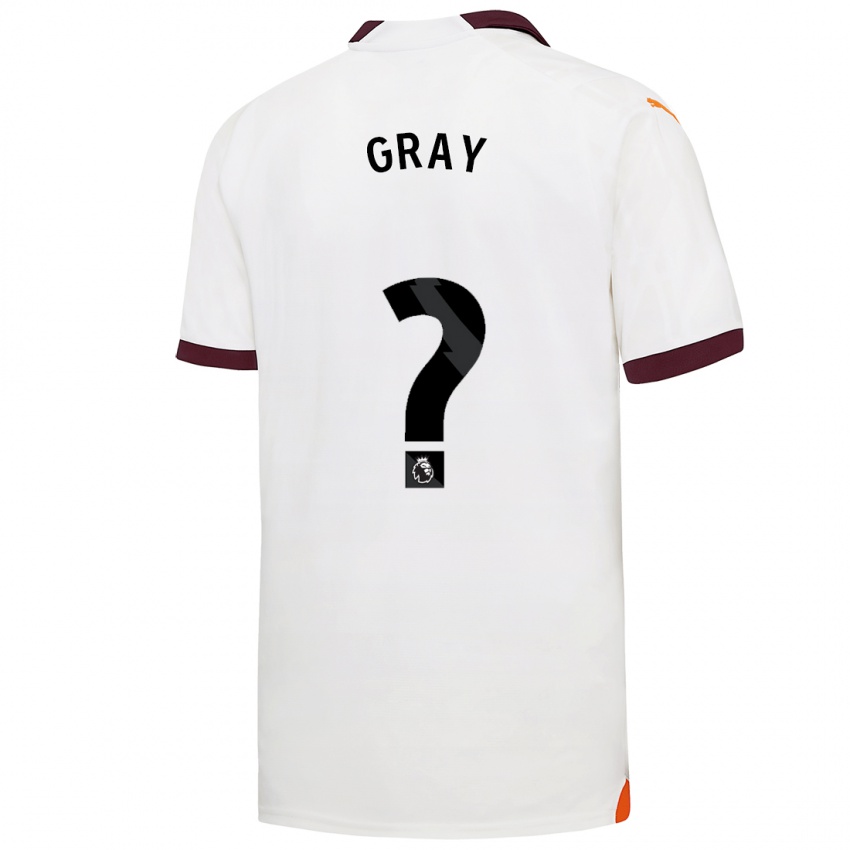 Niño Camiseta Charlie Gray #0 Blanco 2ª Equipación 2023/24 La Camisa Chile