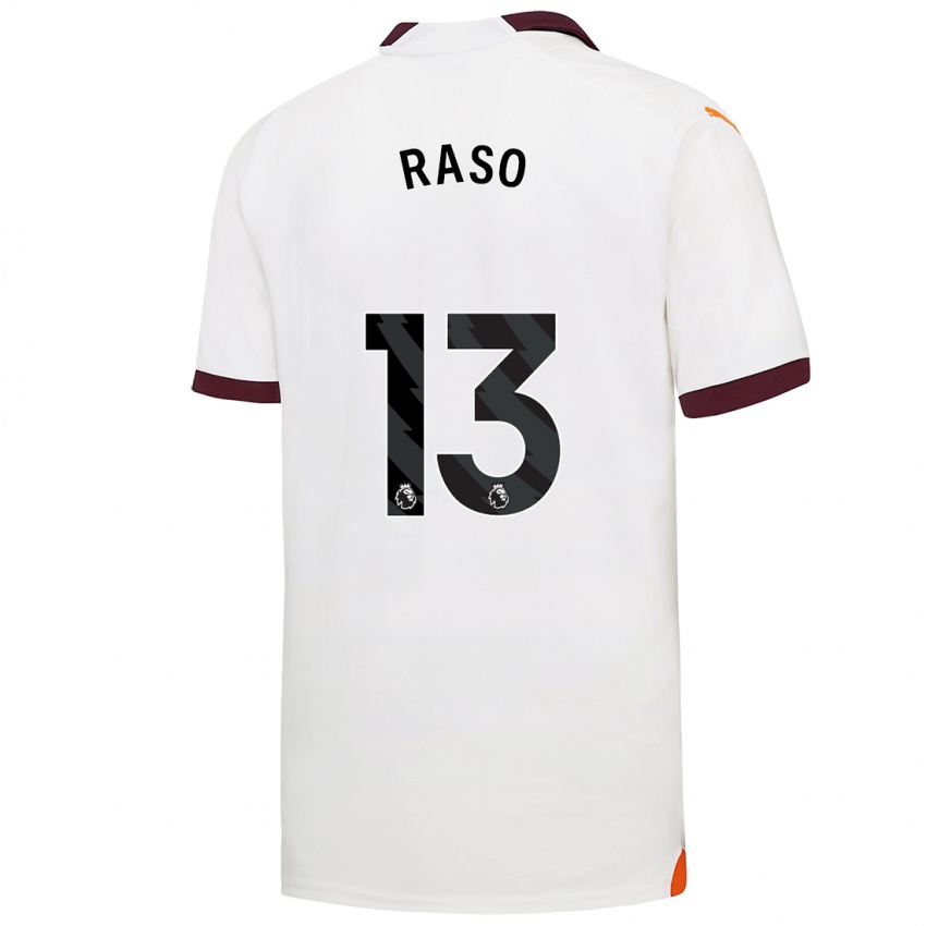 Niño Camiseta Hayley Raso #13 Blanco 2ª Equipación 2023/24 La Camisa Chile
