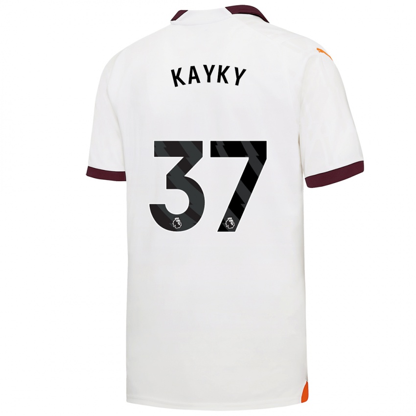 Niño Camiseta Kayky #37 Blanco 2ª Equipación 2023/24 La Camisa Chile