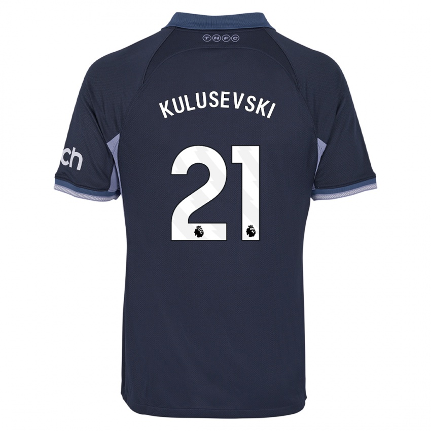 Niño Camiseta Dejan Kulusevski #21 Azul Oscuro 2ª Equipación 2023/24 La Camisa Chile