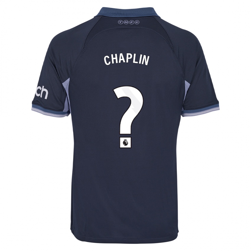 Niño Camiseta Archie Chaplin #0 Azul Oscuro 2ª Equipación 2023/24 La Camisa Chile
