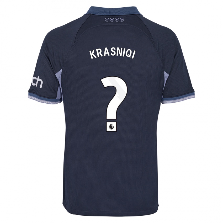 Niño Camiseta Elliot Krasniqi #0 Azul Oscuro 2ª Equipación 2023/24 La Camisa Chile