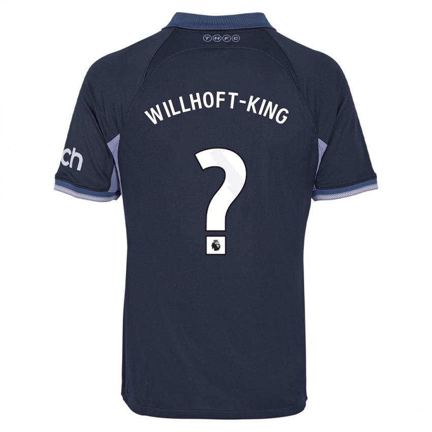 Niño Camiseta Han Willhoft-King #0 Azul Oscuro 2ª Equipación 2023/24 La Camisa Chile