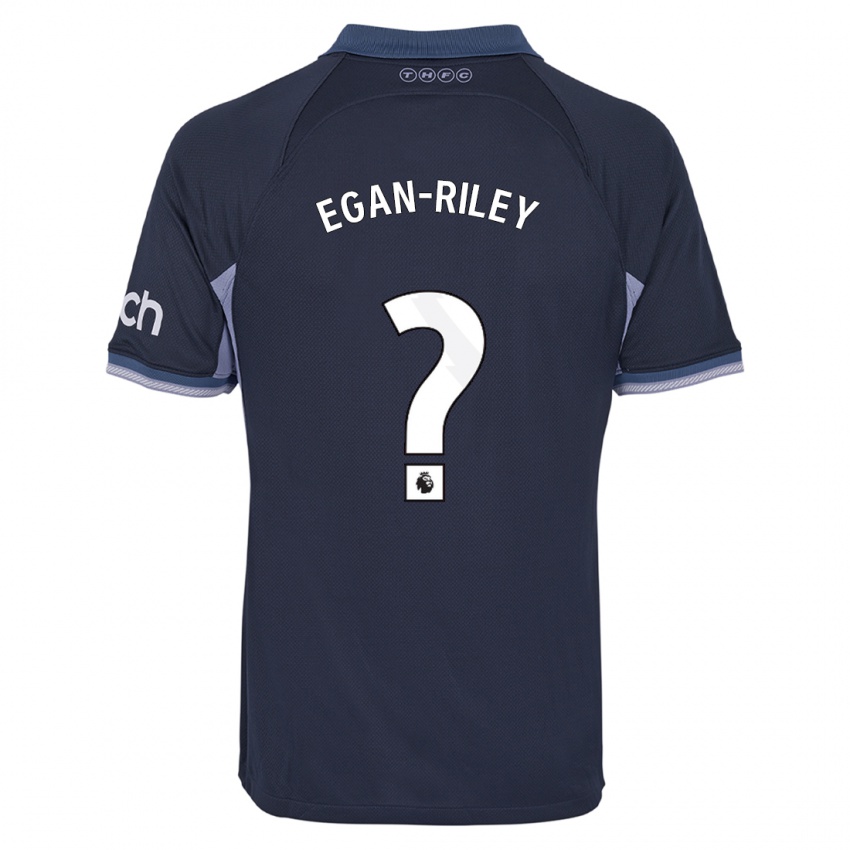 Niño Camiseta Roman Egan-Riley #0 Azul Oscuro 2ª Equipación 2023/24 La Camisa Chile