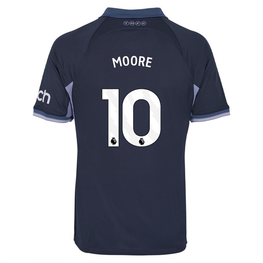 Niño Camiseta Mikey Moore #10 Azul Oscuro 2ª Equipación 2023/24 La Camisa Chile