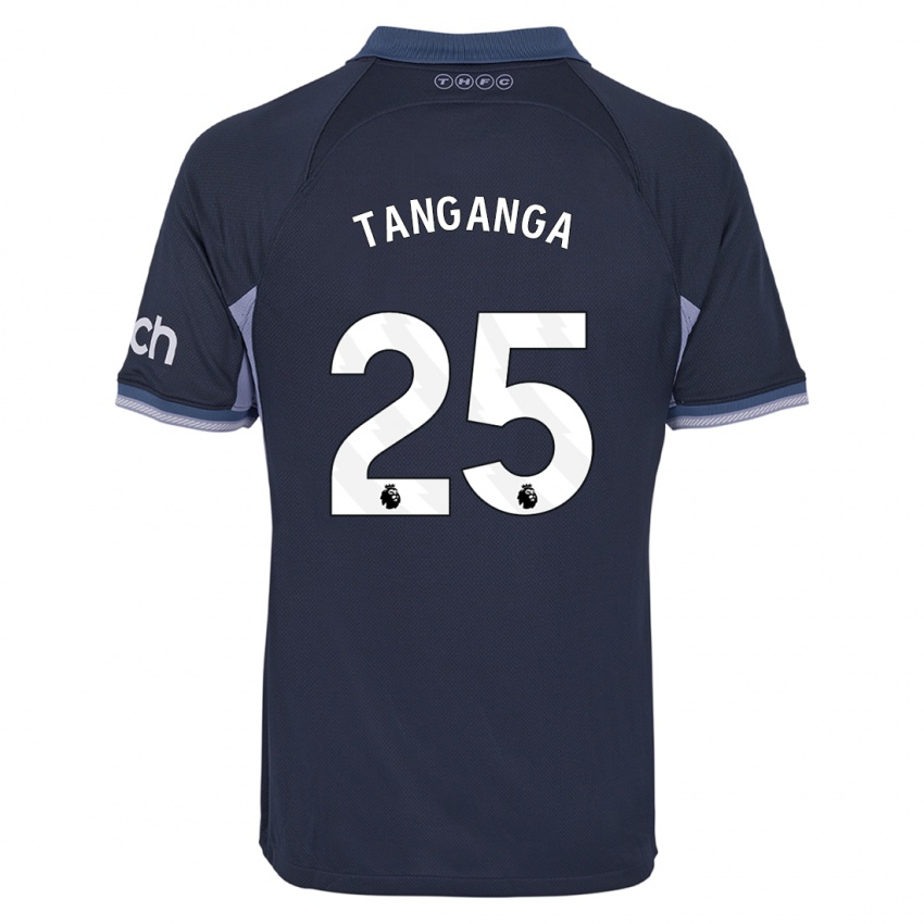 Niño Camiseta Japhet Tanganga #25 Azul Oscuro 2ª Equipación 2023/24 La Camisa Chile