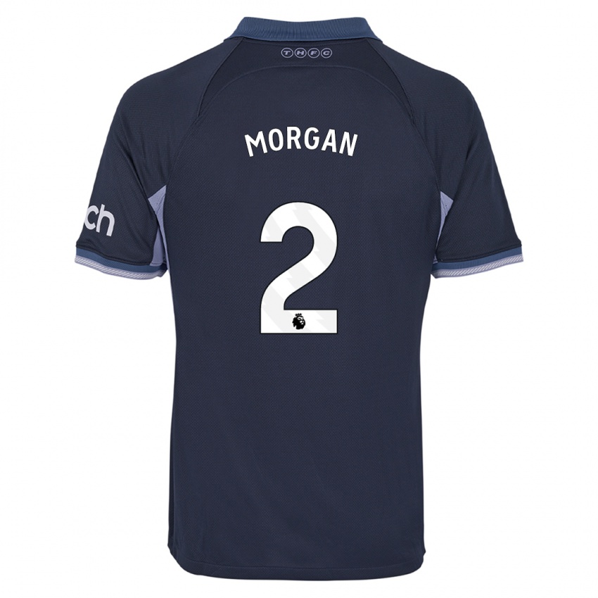 Niño Camiseta Esther Morgan #2 Azul Oscuro 2ª Equipación 2023/24 La Camisa Chile