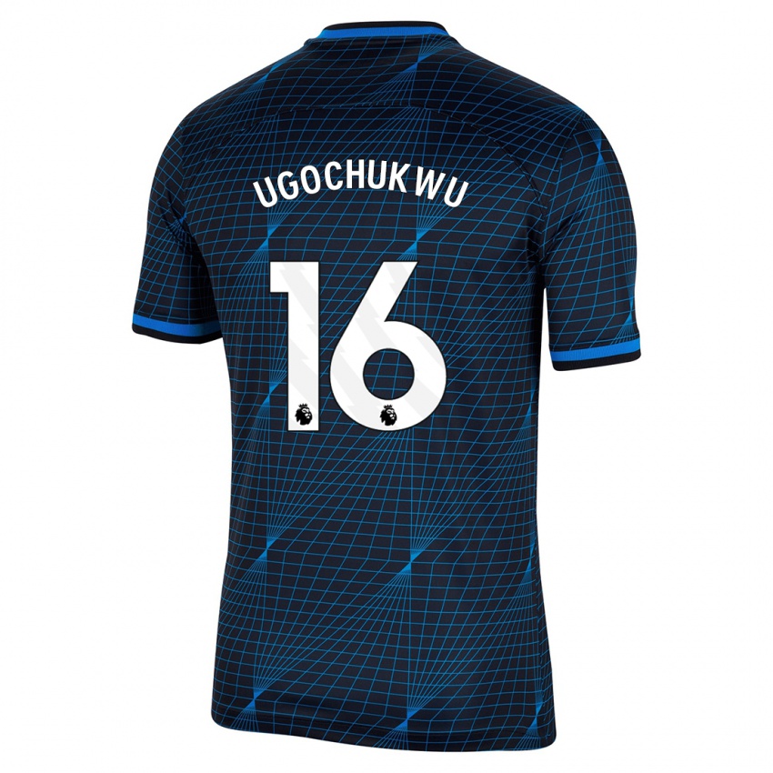 Niño Camiseta Lesley Ugochukwu #16 Azul Oscuro 2ª Equipación 2023/24 La Camisa Chile
