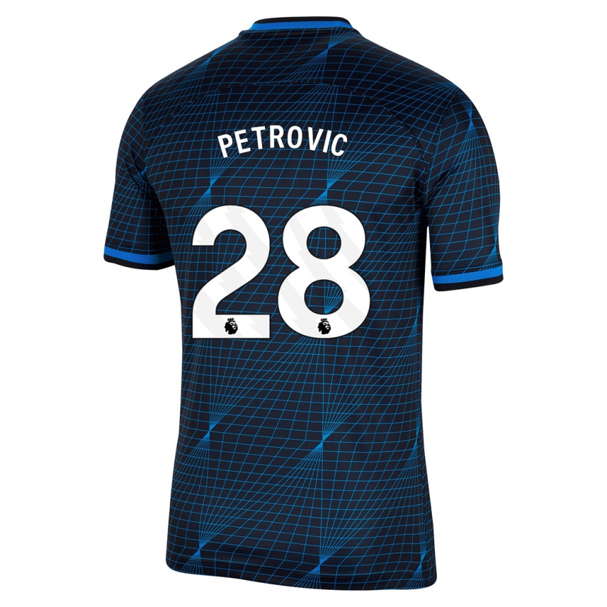 Niño Camiseta Djordje Petrovic #28 Azul Oscuro 2ª Equipación 2023/24 La Camisa Chile
