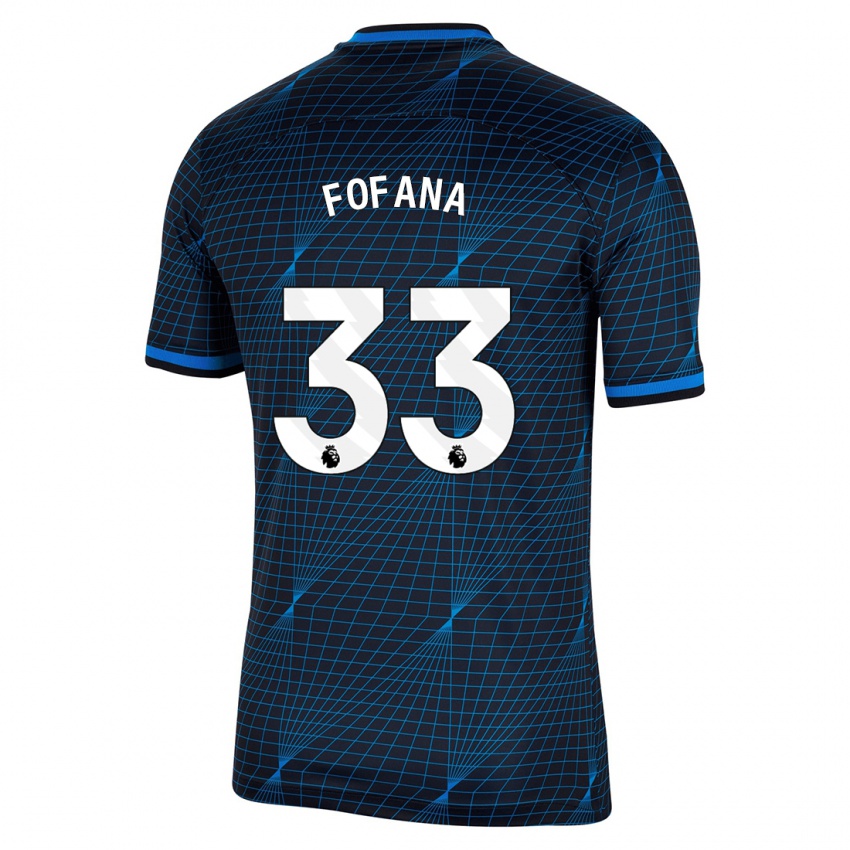 Niño Camiseta Wesley Fofana #33 Azul Oscuro 2ª Equipación 2023/24 La Camisa Chile