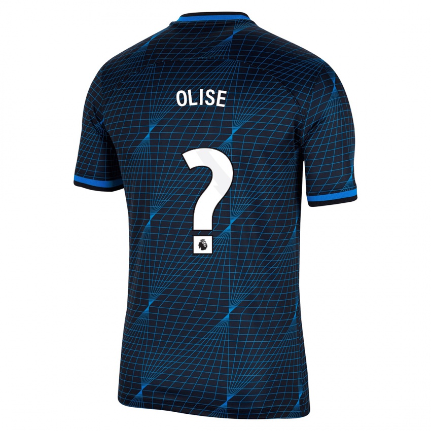 Niño Camiseta Richard Olise #0 Azul Oscuro 2ª Equipación 2023/24 La Camisa Chile