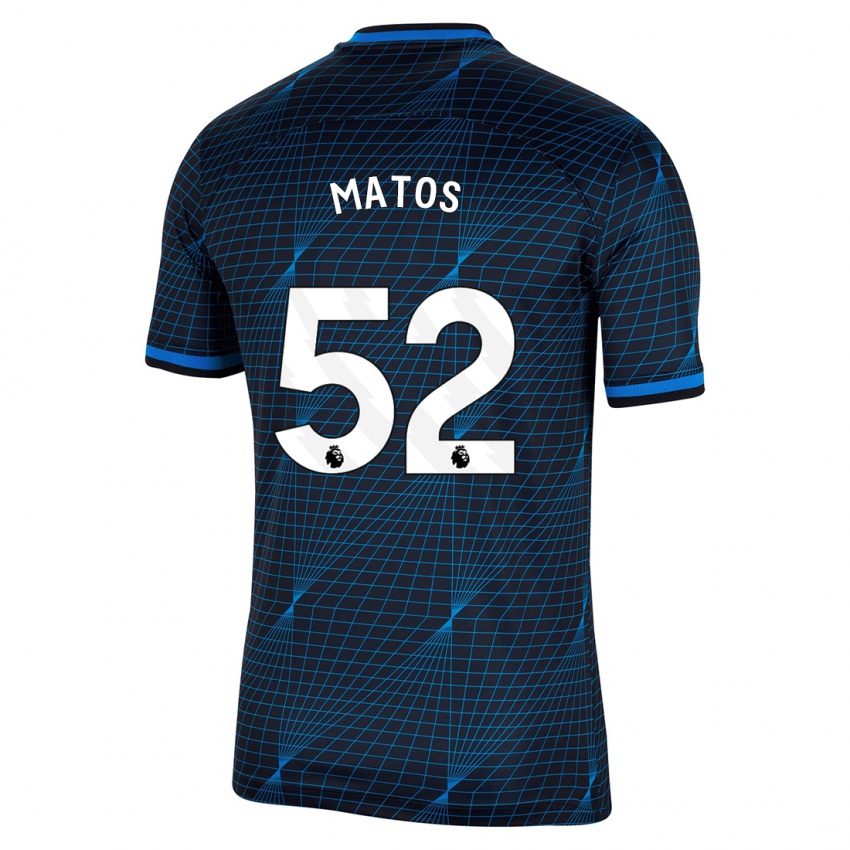 Niño Camiseta Alex Matos #52 Azul Oscuro 2ª Equipación 2023/24 La Camisa Chile