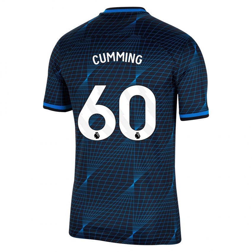 Niño Camiseta Jamie Cumming #60 Azul Oscuro 2ª Equipación 2023/24 La Camisa Chile