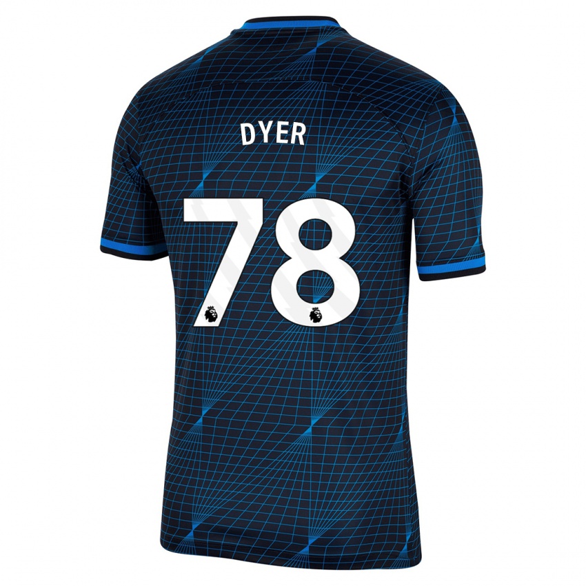 Niño Camiseta Kiano Dyer #78 Azul Oscuro 2ª Equipación 2023/24 La Camisa Chile