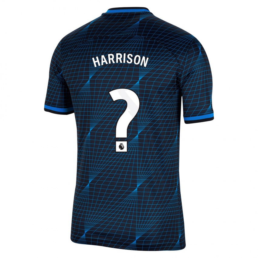 Niño Camiseta Ollie Harrison #0 Azul Oscuro 2ª Equipación 2023/24 La Camisa Chile