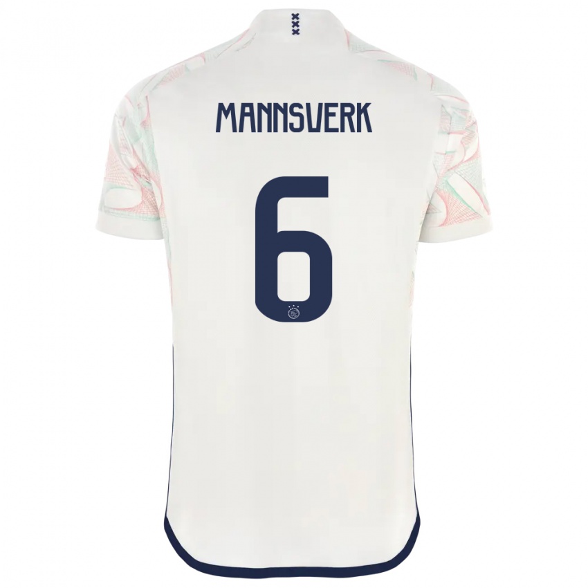 Niño Camiseta Sivert Mannsverk #6 Blanco 2ª Equipación 2023/24 La Camisa Chile