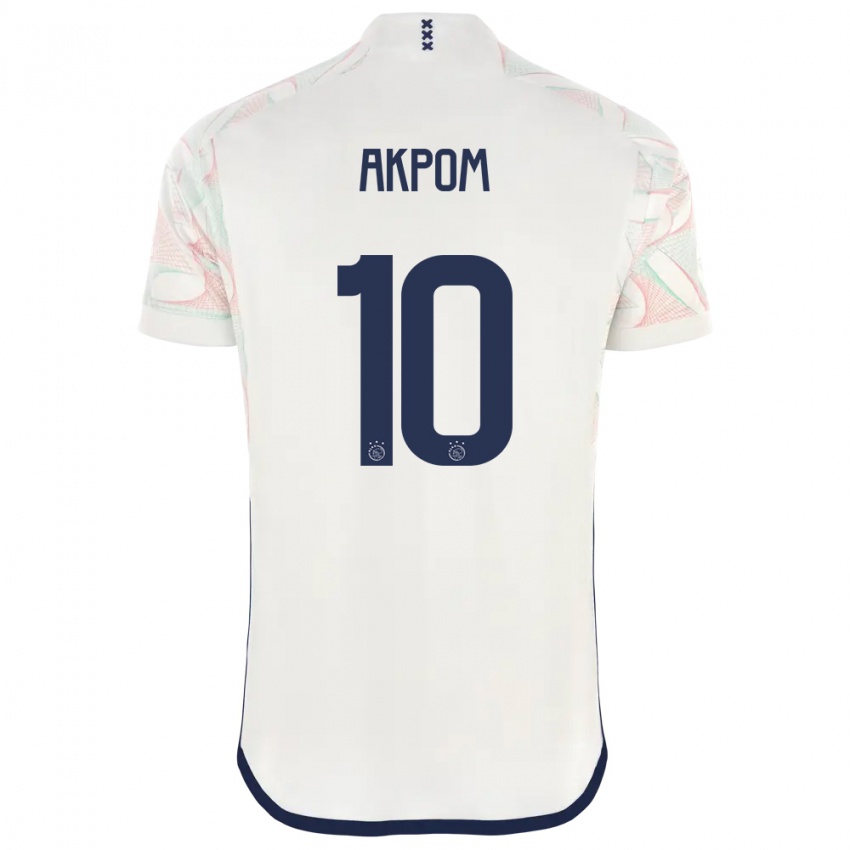 Niño Camiseta Chuba Akpom #10 Blanco 2ª Equipación 2023/24 La Camisa Chile