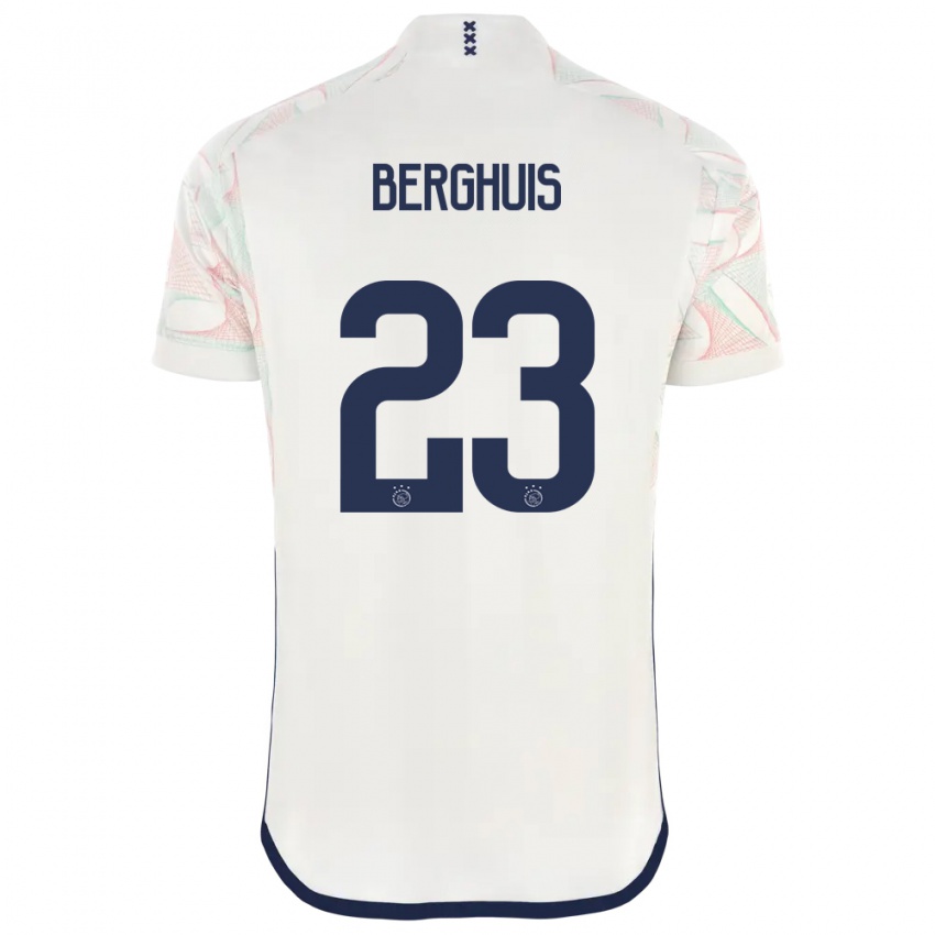 Niño Camiseta Steven Berghuis #23 Blanco 2ª Equipación 2023/24 La Camisa Chile