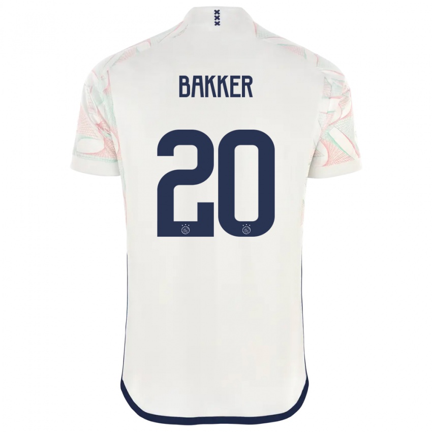 Niño Camiseta Eshly Bakker #20 Blanco 2ª Equipación 2023/24 La Camisa Chile