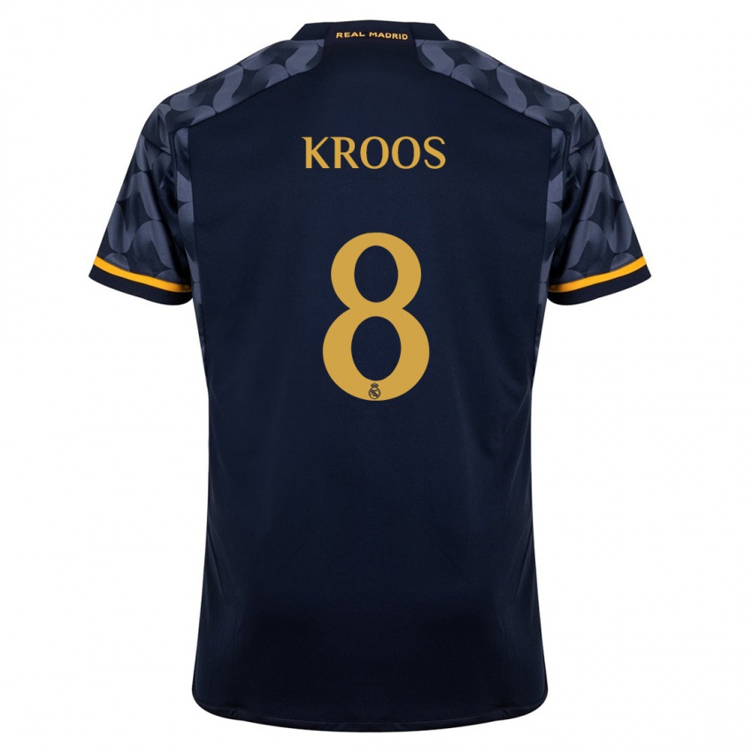 Niño Camiseta Toni Kroos #8 Azul Oscuro 2ª Equipación 2023/24 La Camisa Chile