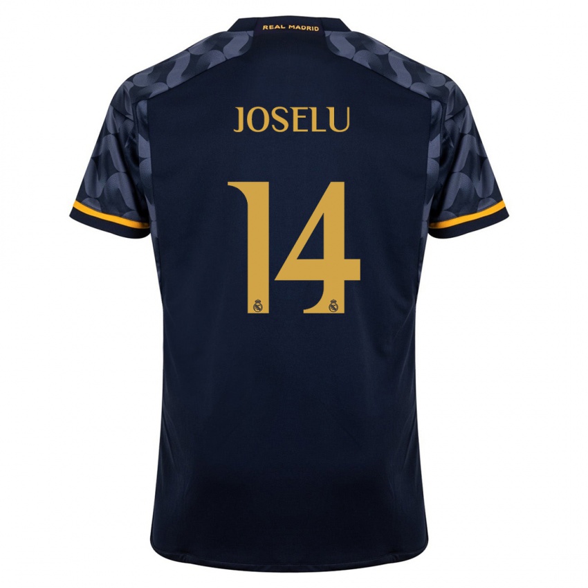 Niño Camiseta Joselu #14 Azul Oscuro 2ª Equipación 2023/24 La Camisa Chile