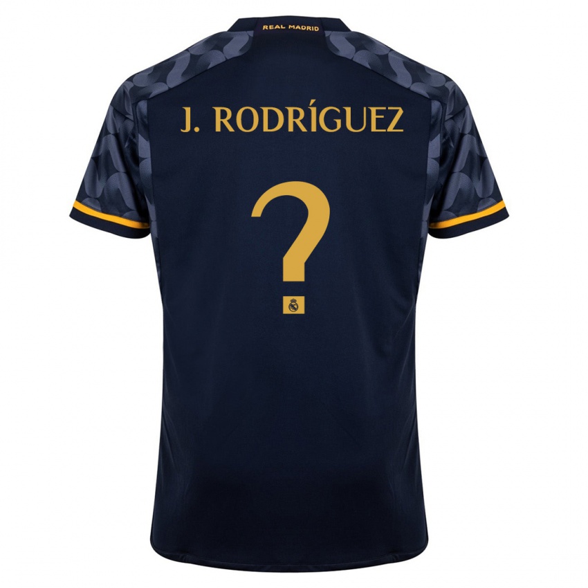 Niño Camiseta Juan Rodríguez #0 Azul Oscuro 2ª Equipación 2023/24 La Camisa Chile