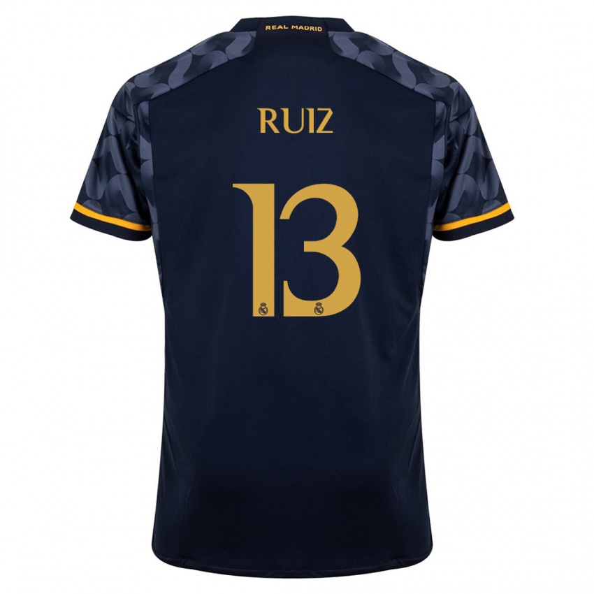 Niño Camiseta Guillermo Ruiz #13 Azul Oscuro 2ª Equipación 2023/24 La Camisa Chile
