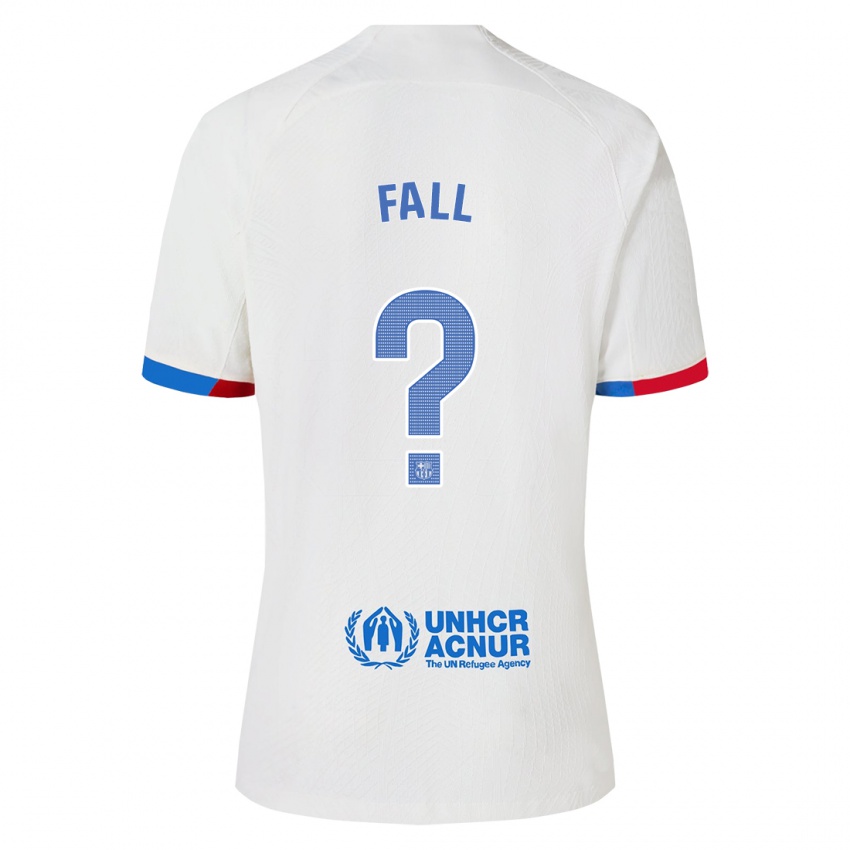 Niño Camiseta Mamadou Fall #0 Blanco 2ª Equipación 2023/24 La Camisa Chile