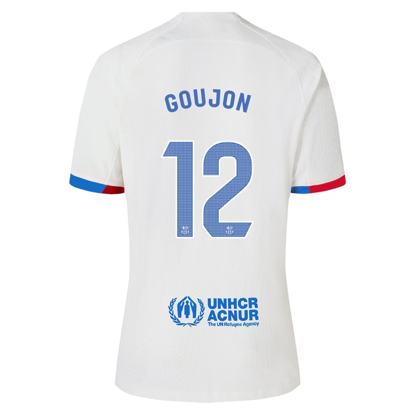 Niño Camiseta Iker Goujón #12 Blanco 2ª Equipación 2023/24 La Camisa Chile