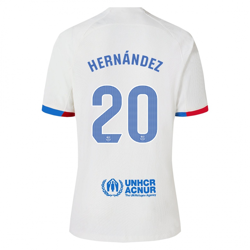 Niño Camiseta Unai Hernández #20 Blanco 2ª Equipación 2023/24 La Camisa Chile