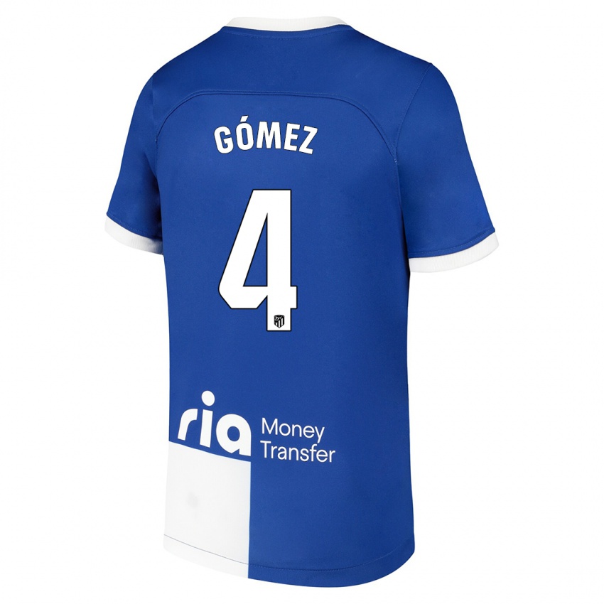 Niño Camiseta Mariano Gómez #4 Azul Blanco 2ª Equipación 2023/24 La Camisa Chile