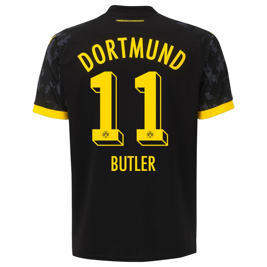 Niño Camiseta Justin Butler #11 Negro 2ª Equipación 2023/24 La Camisa Chile