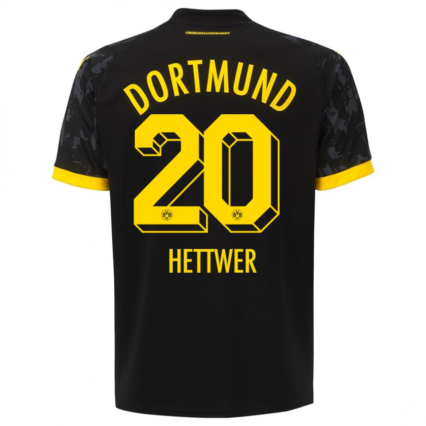 Niño Camiseta Julian Hettwer #20 Negro 2ª Equipación 2023/24 La Camisa Chile