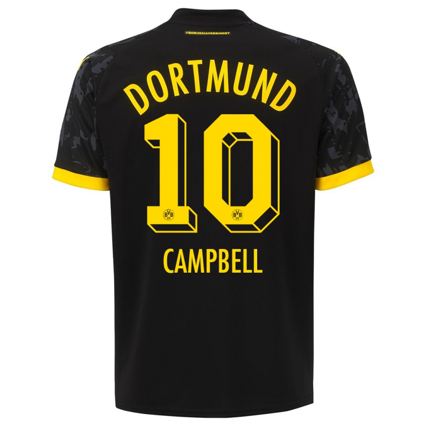 Niño Camiseta Cole Campbell #10 Negro 2ª Equipación 2023/24 La Camisa Chile