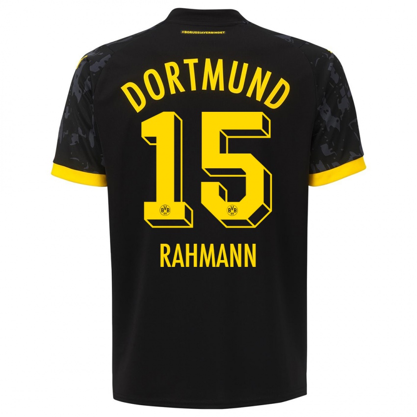 Niño Camiseta Luke Rahmann #15 Negro 2ª Equipación 2023/24 La Camisa Chile